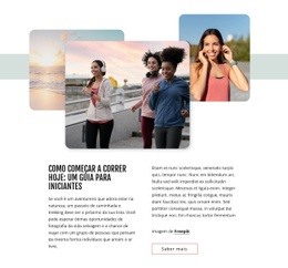 How To Start Running Today - Modelo Em Branco HTML5