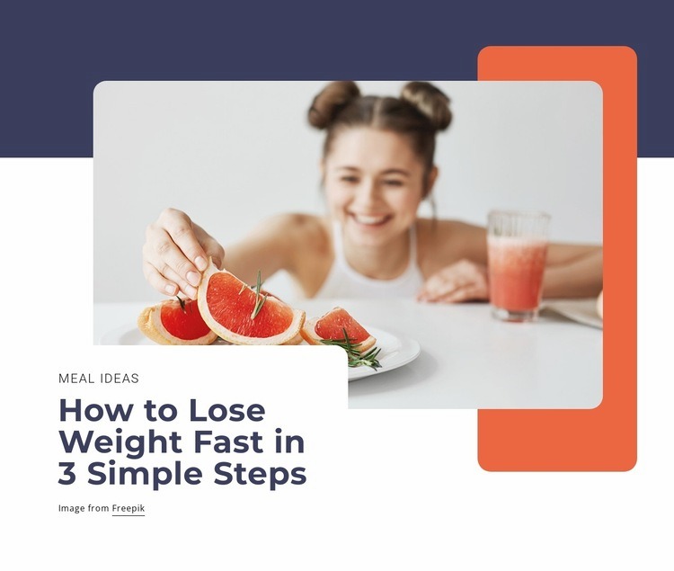 How to lose weight fast Web Page Design