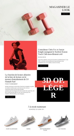 Reebok - Conception De Sites Web Professionnels