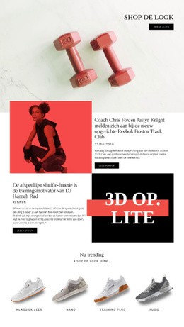 Reebok - Professioneel Websiteontwerp