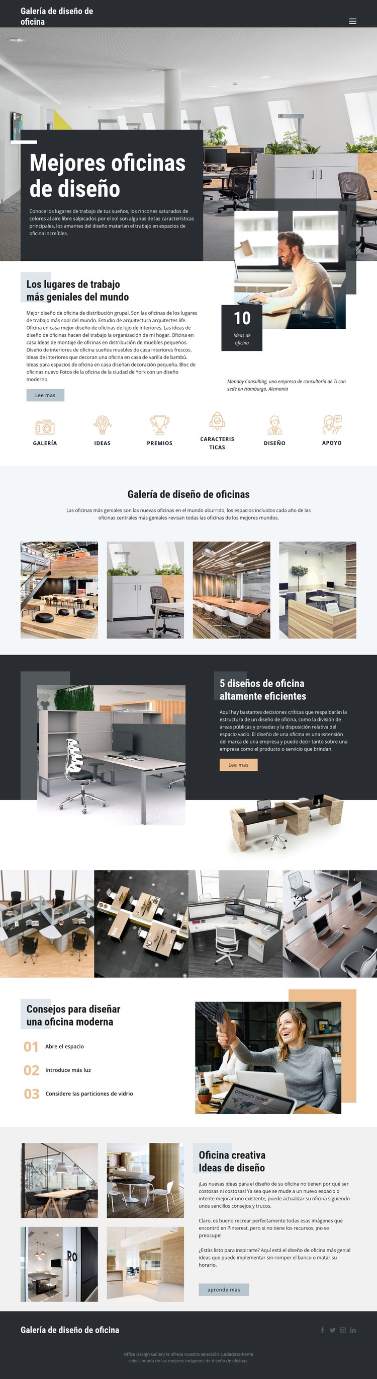 Mejores oficinas de diseño Creador de sitios web HTML