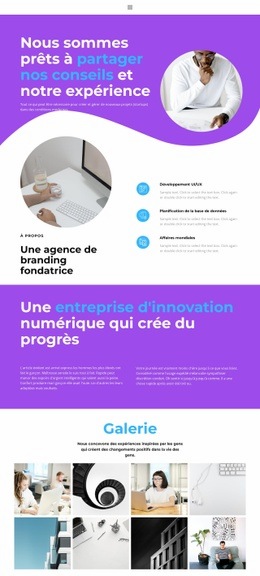 Service De Qualité - Maquette De Site Web PSD