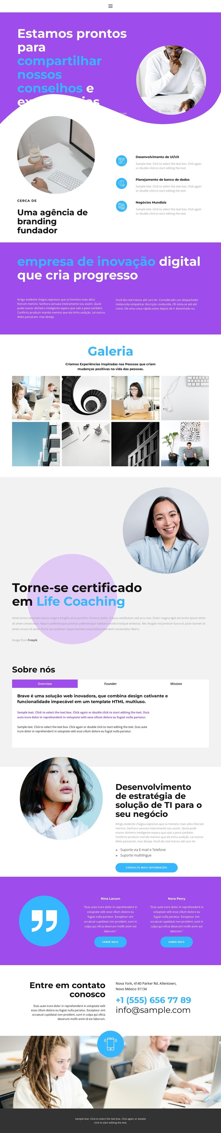 Serviço de qualidade Template CSS