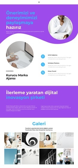 Kalite Servisi Için Özel Bir Web Sitesi Tasarımı
