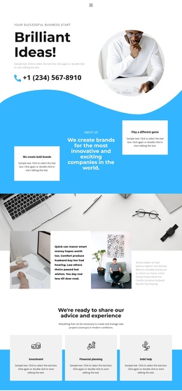 High Quality Service - Free Download One Page Template