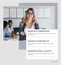 Cours De Finance : Modèle De Site Web Simple