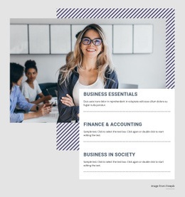 Site Template For Finance Courses