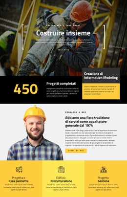 Costruzioni Edili - Modello HTML5 Reattivo