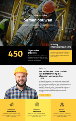 Bouwconstructies - HTML-Websitesjabloon