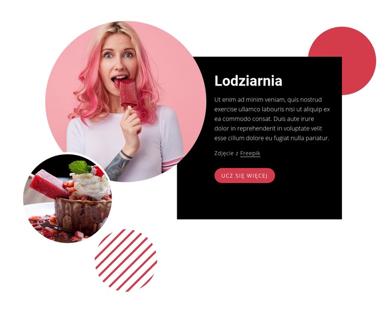 Doskonałe lody Szablon HTML5