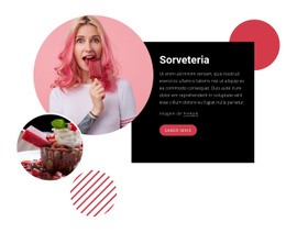 Sorvete Excelente - Construtor De Sites Para Inspiração