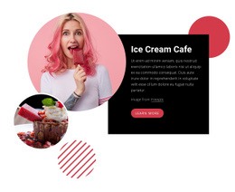 Awesome Web Page Design For Excellent Ice Cream