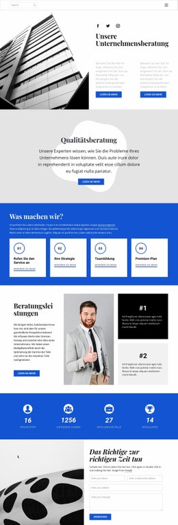 Wir Entwickeln Und Helfen Ihnen - Modernes Website-Design