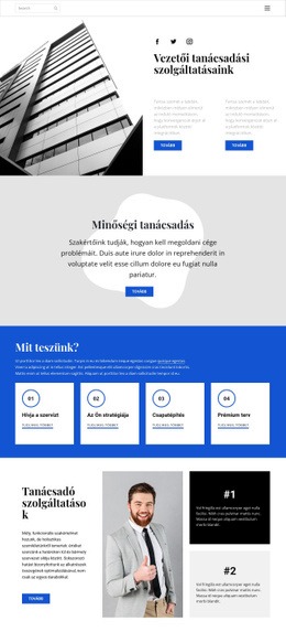 Fejlesztünk És Segítünk - HTML Oldalsablon