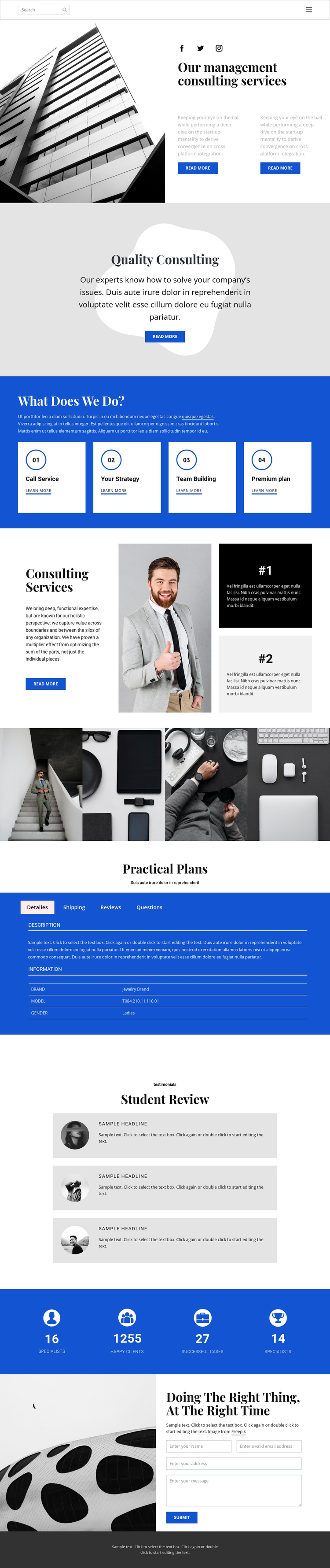 We develop and help you One Page Template