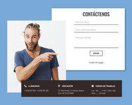 Formulario De Contacto Con Elementos Superpuestos - Plantilla De Desarrollo Web