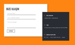 Bizimle Bağlantı Kurmak CSS Form Şablonu