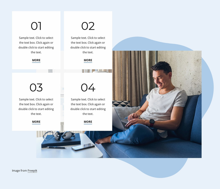 Reach your personal goals Website Mockup