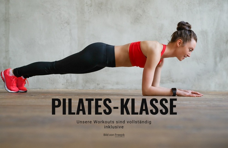 Pilates-Klasse HTML5-Vorlage