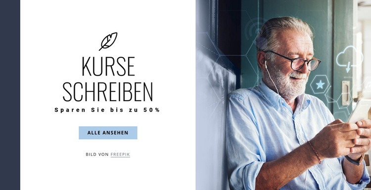 Kurse schreiben Website design