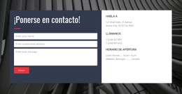 Formulario De Contacto Con Antecedentes Plantilla CSS Gratuita