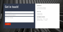 Contact Form With Background - Build HTML Website