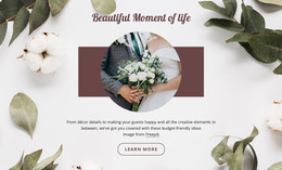 Beautiful Moment Of Life - Website Creation HTML