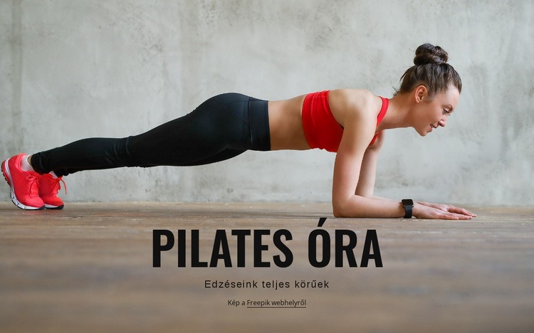 Pilates óra CSS sablon