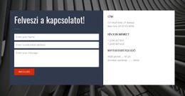 Kapcsolatfelvételi Űrlap Háttérrel – A Legjobb HTML-Sablon
