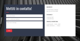 Modulo Di Contatto Con Sfondo Modello CSS Gratuito