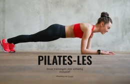 Pilates-Les Basis CSS-Sjabloon