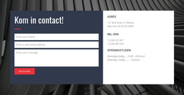 Contactformulier Met Achtergrond - HTML-Paginasjabloon