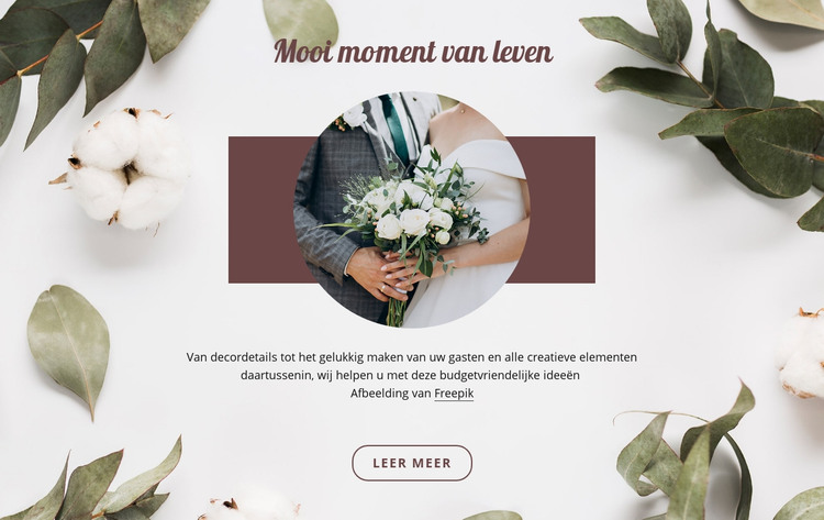 Mooi moment van leven HTML-sjabloon