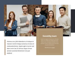 Geweldig Team - HTML Designer