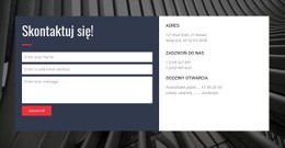 Formularz Kontaktowy Z Tłem - Profesjonalny Projekt Strony Internetowej
