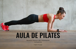 Aula De Pilates - Melhor Modelo De Site