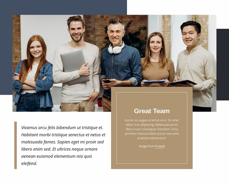 Great team Website Design