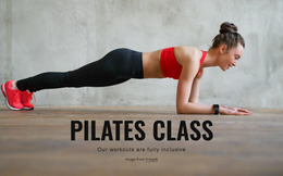 Screen Mockup For Pilates Class