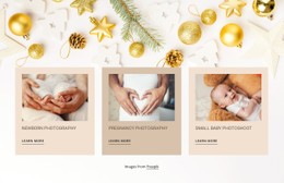 Newborn And Baby Photography Premium CSS Template