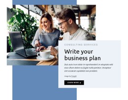 Website Design For Write Your Business Plan