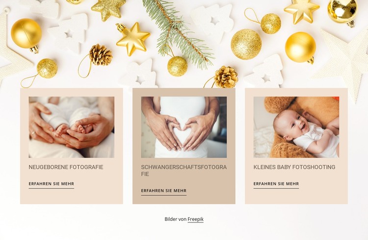 Neugeborenen- und Babyfotografie CSS-Vorlage