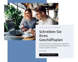 Responsive Webvorlage Für Schreiben Sie Ihren Geschäftsplan