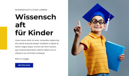 Website-Layout Für Wissenschaft Für Kinder Natürlich