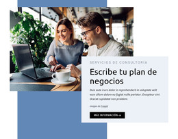 Escribe Tu Plan De Negocios - Plantilla Totalmente Responsiva