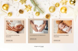 Fotografía De Recién Nacidos Y Bebés: Plantilla HTML5 Personalizada