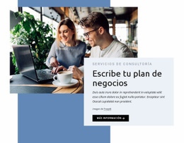 Escribe Tu Plan De Negocios - Plantilla HTML5 Gratuita