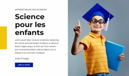 Conception De Site Prête À L'Emploi Pour Cours De Science Pour Enfants