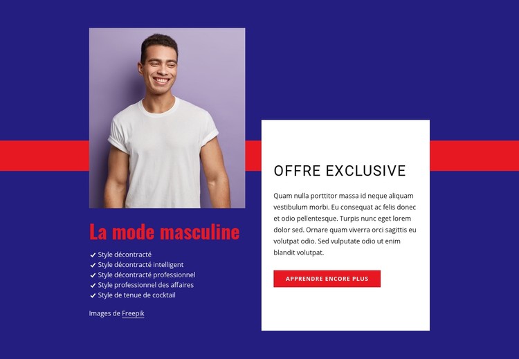 Offre exclusive Modèle CSS