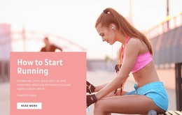 Responsive HTML For How To Start Running