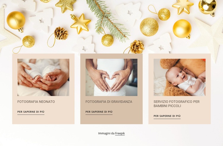 Fotografia di neonati e bambini Progettazione di siti web